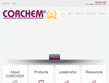 Tablet Screenshot of corchem.com